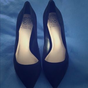 Black Suede Pumps Vince Camuto